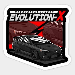 MITSUBISHI LANCER EVOLUTION-X (BLACK) Sticker